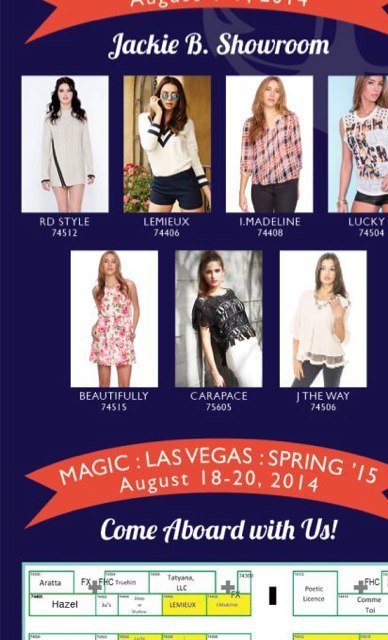 Showroom in Los Angeles we carry: RD STYLE, Lemieux, Lucky 7, I. Madeline, Beautifully, JtheWAY-- call (213) 239-9109 or email: sales@jackiebshowroom.com