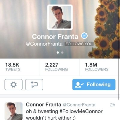 follow @RickyPeeDillon and rt this: https://t.co/19zSRb7ubQ and he'll dm you to @ConnorFranta! =)