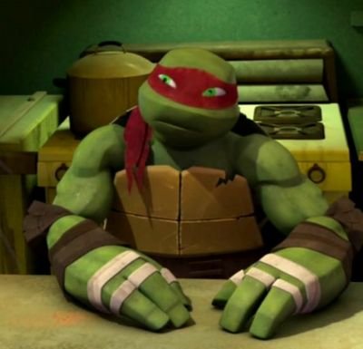 Da name's Raphael, ya are allowed to call me Raph, but NEVER Ralph, Raphaelo or Raphie, I repeat it, NEVER! I am a red masked Hothead, problem ?! #RP