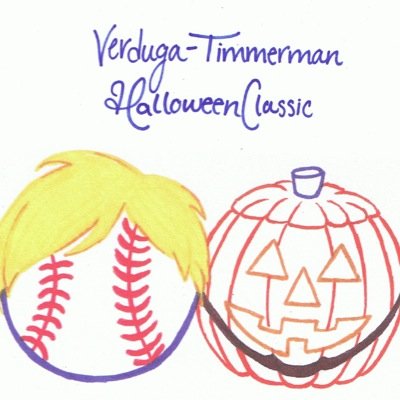 Halloween costume baseball fundraiser for the Verduga-Timmerman Scholarhip Fund