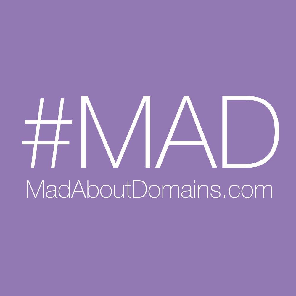 Tweeting about domain names, brands, trademarks and more.  I'm mad about domains #MAD.