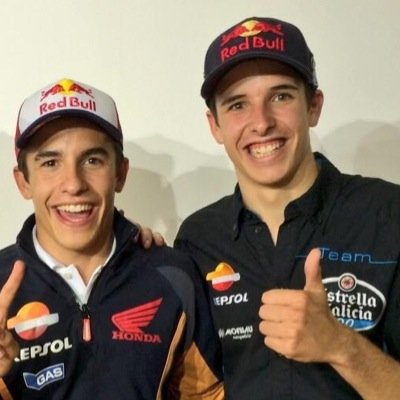 CF de los pilotos @MarcMarquez93 y @AlexMarquez23