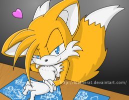 (RP account) Hi! I'm Miles! But most people call me tails... I'm a two-tailed fox mechanic...  #Taken by my kitty @Crazyfurr