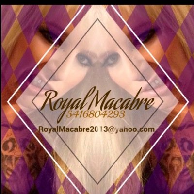 Creator/Designer of Royal Macabre.I create one of a kind statement pieces.I will never be mass produced. My brain, my hands, my heart, their soul. #neversellout