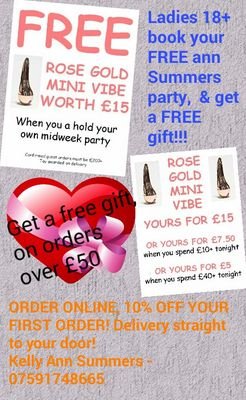 Hi peeps i am a Ann summers party ambassador, covering Doncaster, south yorkshire area. You can add me on my facebook account, THANKS - Kelly Ann Summers