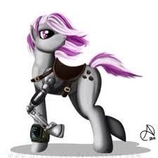 A lonely mare out in the wasteland, she came out of vault 112 and she is currently living outside of Las Pegasus ((R34 in DM's))
