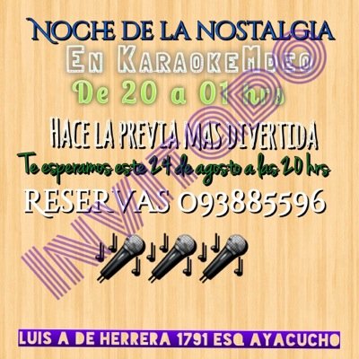 Cumpleaños, despedidas, reuniones, etc... La diversión que faltaba... Te vas a animar a cantar? Te esperamos!!! Tel de Contacto y Reservas: 093855596