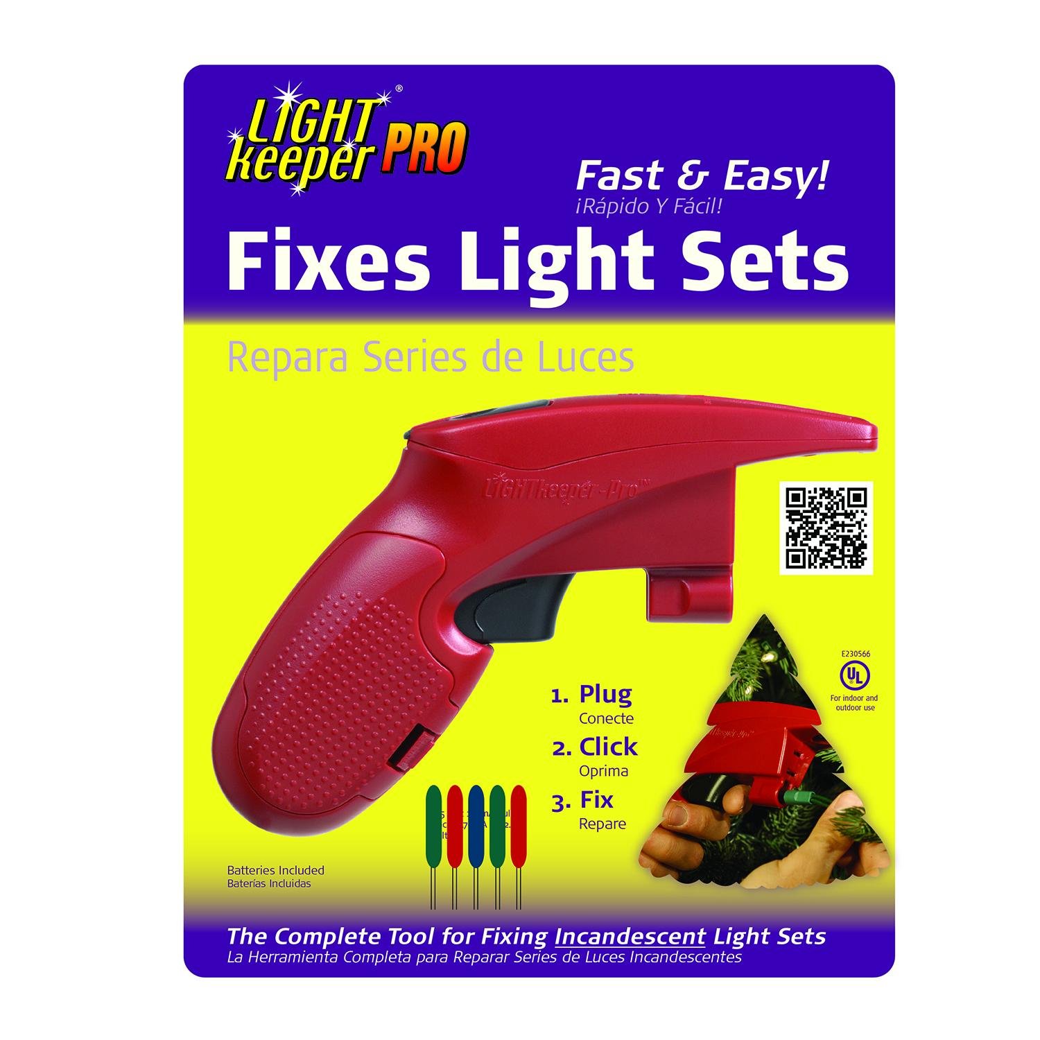 The Complete Tool for the Repair of Incandescent Light Sets. Fixes Light Sets with the Squeeze of a Trigger! #Christmas #ChristmasLights #WattsUp