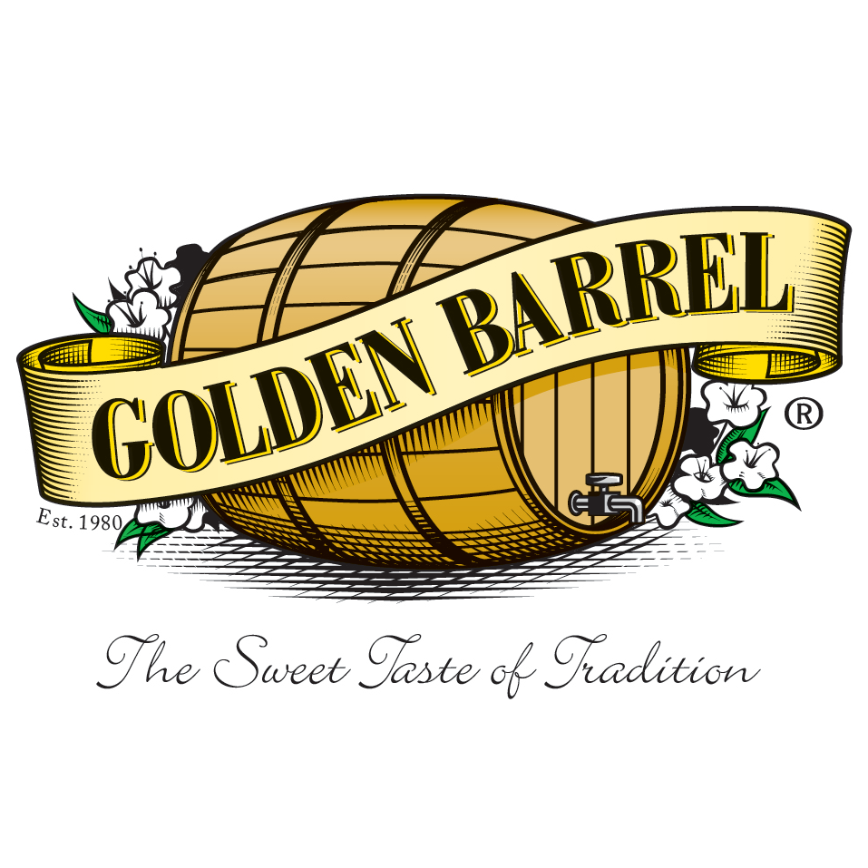 The Golden Barrel line is the brand name of Good Food, Inc. since 1980 and includes baking ingredients like dry mixes, syrups, coconut oil and molasses.