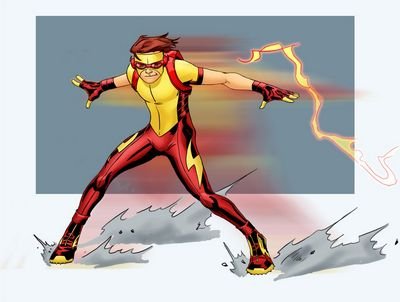 I'm the new Kid Flash i'm part of the Teen Titans I'm a fast guy so catch me if u can. #single