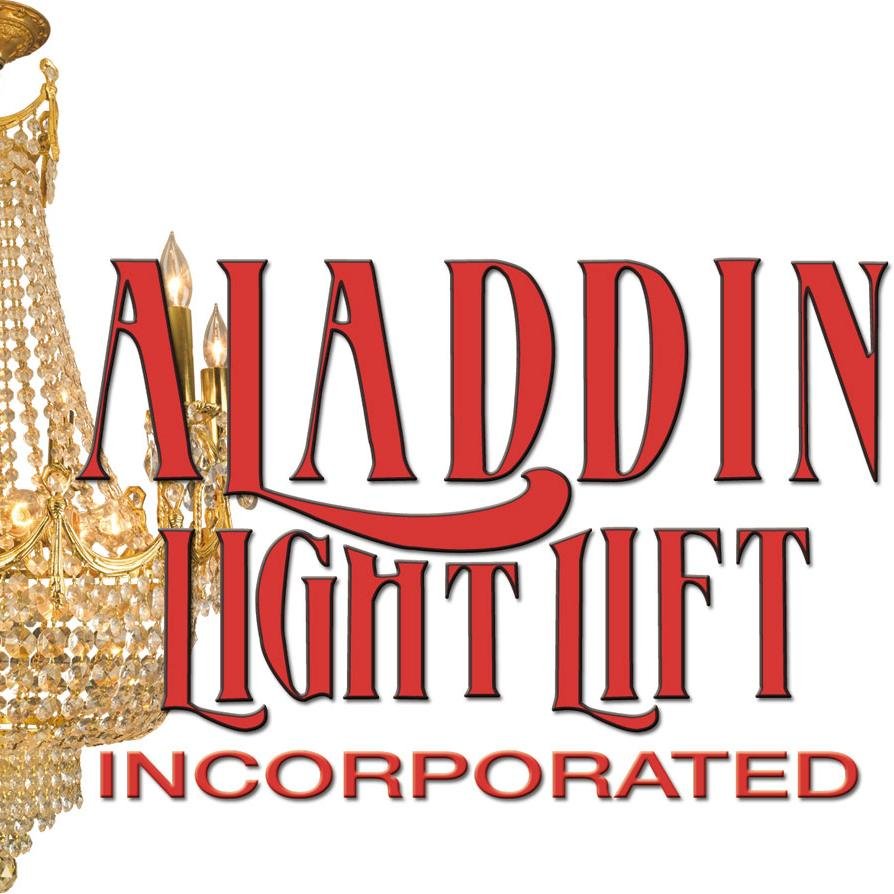 Aladdin Light Lift, Inc. manufactures a UL listed, motorized lift system for lowering and raising your hard to reach chandeliers.