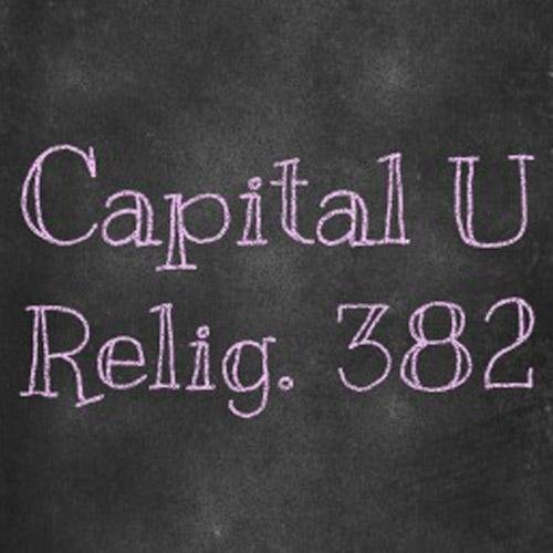 The official home of the @capital_u Religion 382 Class Foundations of Christian Education and Youth Ministry Taught by @aaronlayne and @fratniz