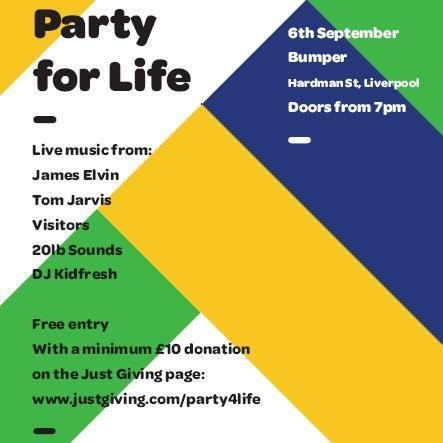Party 4 Life - 06/09/2014 a one off event fundraiser for @SaveChildrenUK Gaza appeal 213890. Live music in the heart of #Liverpool! RT & join us @thebumper
