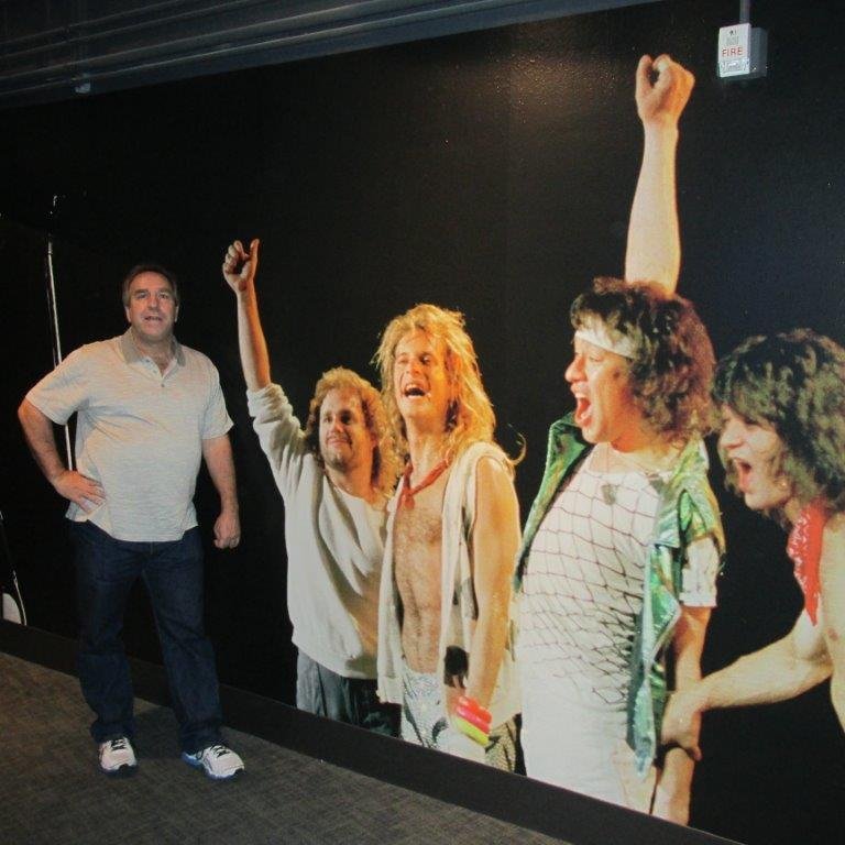 Me and my Photo of VH hanging in the new Forum in LA