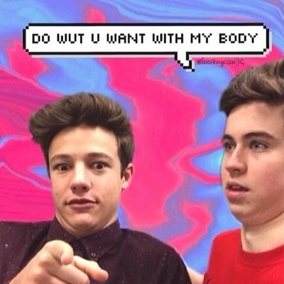 FOLLOW ME .HI there. my name is camila. cameron dallas is my boyfriend. I'm from chile.