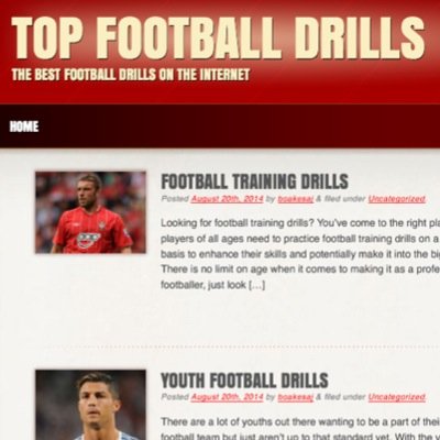 Visit my football training website: http://t.co/m9r4ADPX2N
Or for (top 10) youtube videos check out my Youtube Channel: http://t.co/XRLKDfa7gR