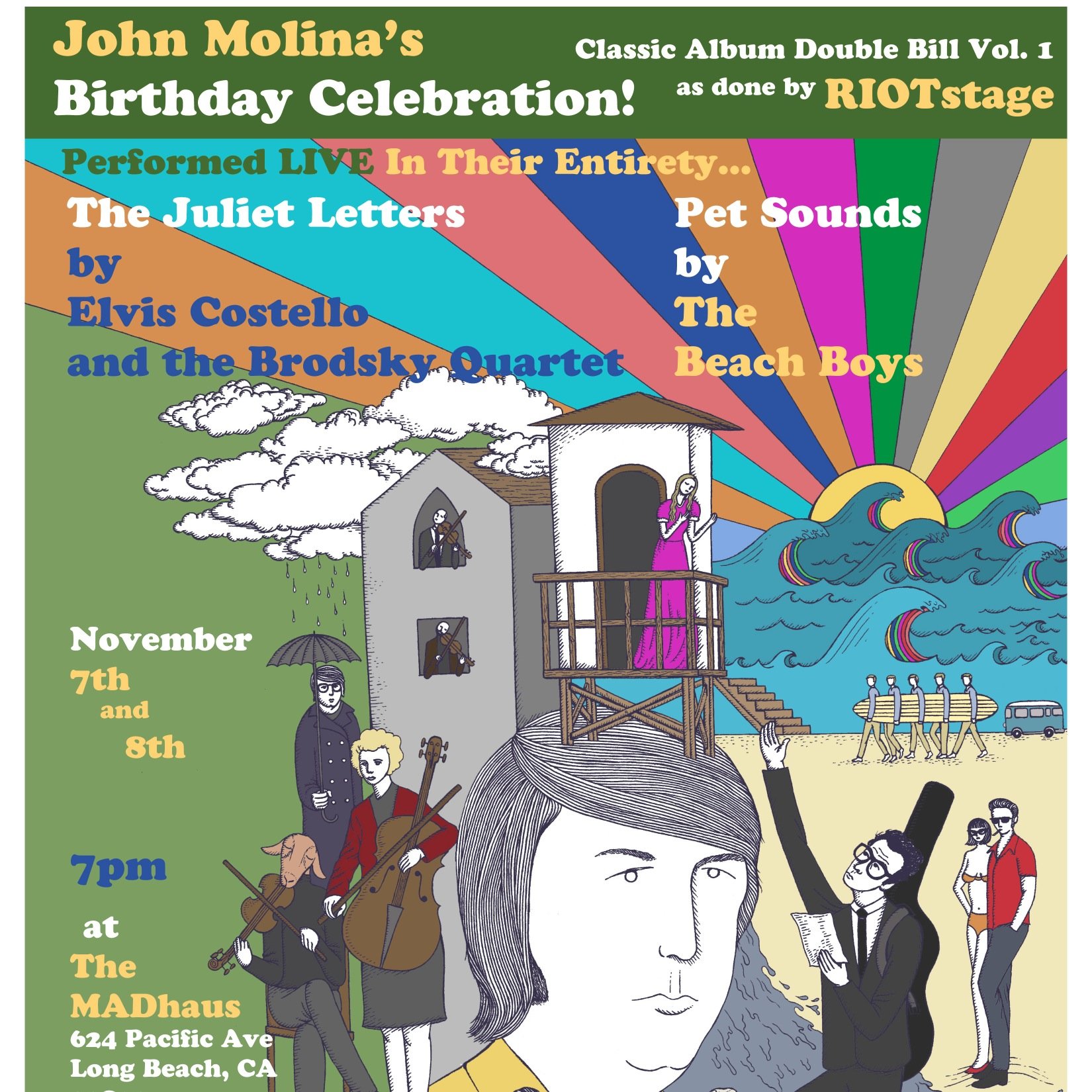 RIOTStage's profile picture. RIOT stage is a Long Beach, CA based rock and roll music theater, on a mission to attract an eclectic new generation to Long Beach theater.