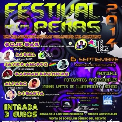 Twitter Oficial del Festival de Las Peñas de Villanueva del Arzobispo (Jaén) #FestivalDeLasPeñas