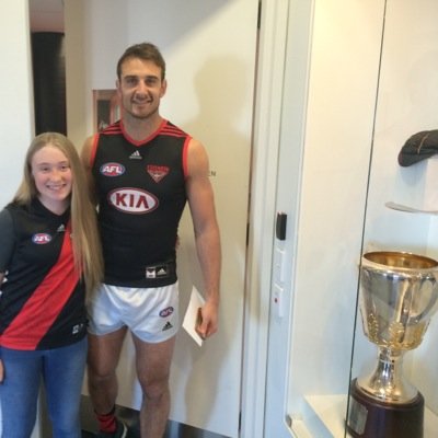 Living the essendon dream. Jobe watson is my idol ⚫❤ #essendonforever