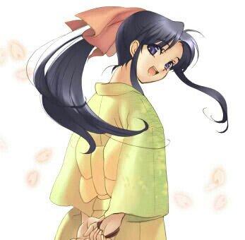 [V] @JapanOtakuID_RP · Watashi wa Kamiya Kaoru desu · Kamiya dojo - Kamiya Kasshin ryu shihandai · The sword was created to protect not to kill · Yoroshiku