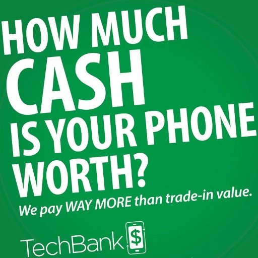 TechBank is a store with live reps that Pays out Cash for Smartphones, Tablets, MacBooks & more inside West or East Towne Mall!  Call/text 608.886.1800