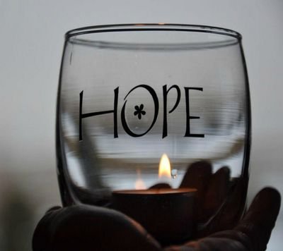 With hope...