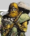 Retired Strontium Dog (SD) & former partner of Johnny Alpha, now trading and exploring & generally looking for danger throughout the universe.