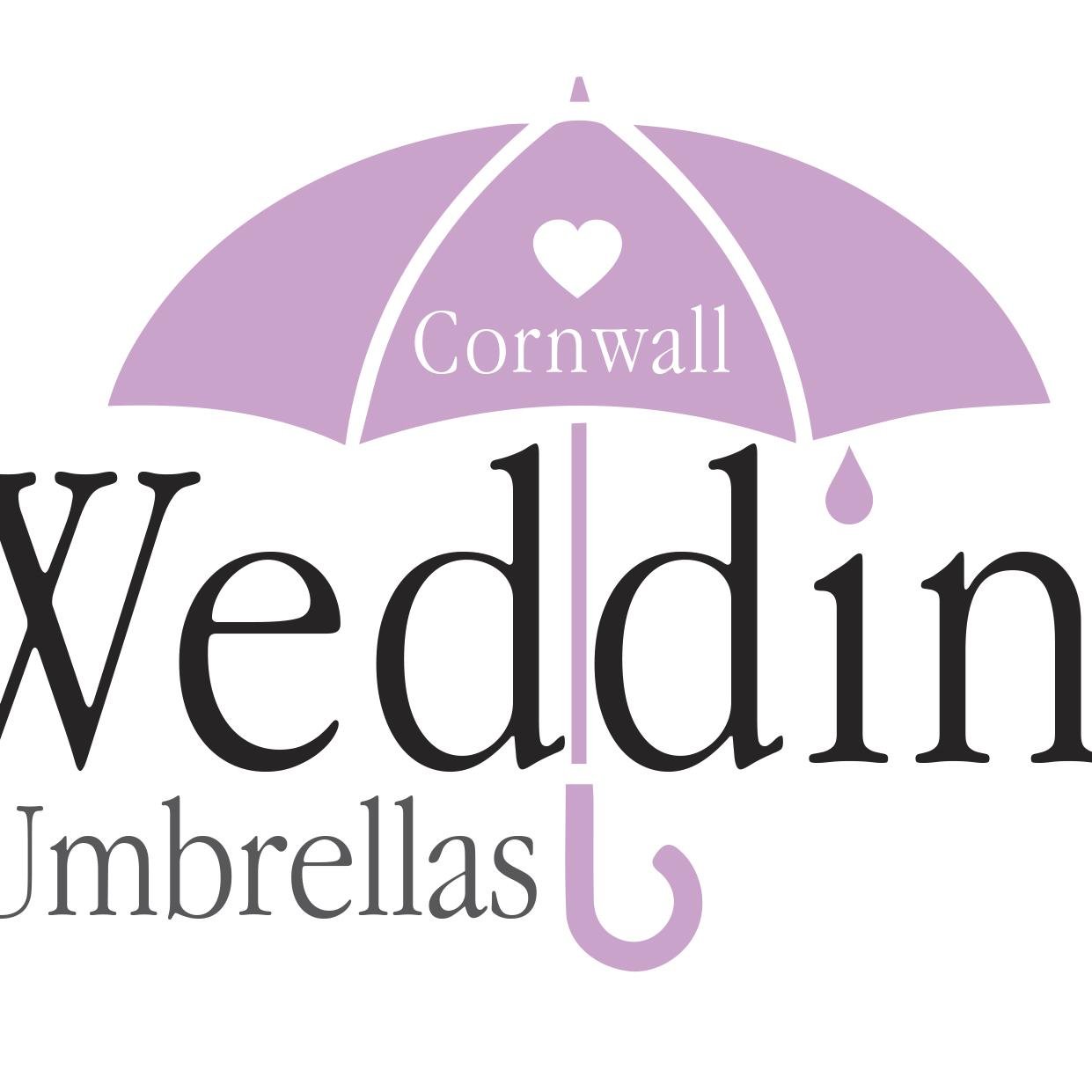 A range of affordable stylish wedding umbrellas to buy and hire in Cornwall from 1 - 300+. Suitable for brides and venues.  Check out our brolly buckets!