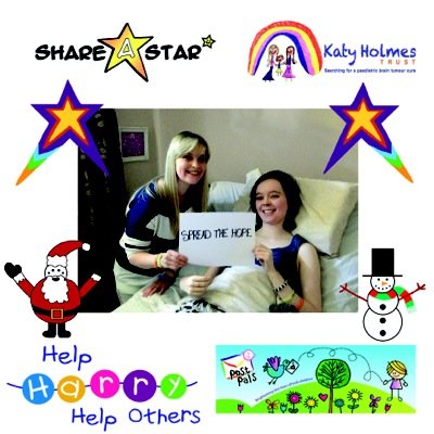 A girl trying to give hope through her song 'Spread the Hope' raising £ for charities @shareastar @postpals @KatyHolmesTrust @harry_moseley