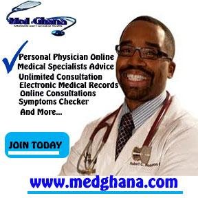 MedGhana is an online Medical consulting website in Ghana. Secured email consultation, Telephone consultation, Symptoms checker, Health Calculators and more..