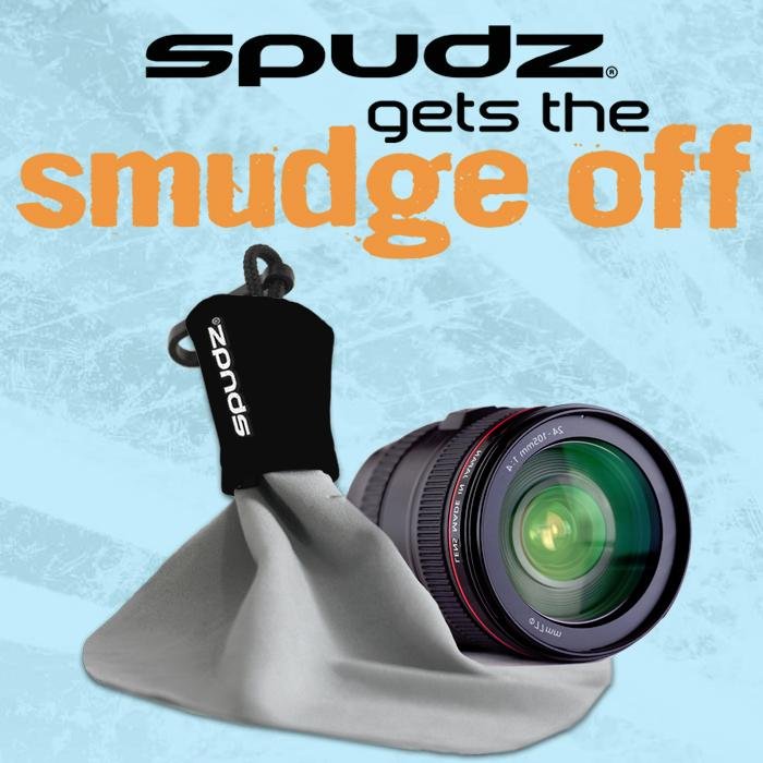 Spudz is a microfiber cloth, lens cleaner, and an electronic junkie's best friend.