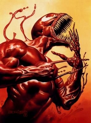 Descendiente de Cletus Kasady, y de un simbionte descendiente del de Venon. | Quiero una familia | [Tengo varios enemigos Spiderman entre ellos]
