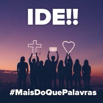 #MaisDoQuePalavras surgiu com a missão de colocar em prática aquilo que Cristo nos ordena:
.. #IDE e pregai o evangelho! ♡