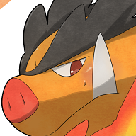 I am Juro! A tempered Emboar!! Challenge me! You will sure lose! Very strong!! Huge and I will squish you. @datblastoise is mine. #PokemonRP #Male