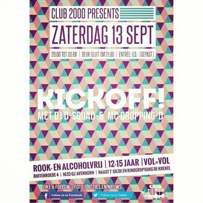 CLUB2000 | frisfeesten voor jongeren van 11 tot 15 jaar.