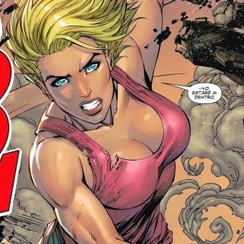 I am PowerGirl do not confuse me with supergirl and eyes up here