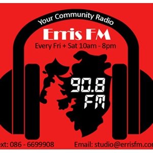 ErrisFM's profile picture. 90.8 Erris FM is a Community Radio Station that broadcasts to the Erris Region and Online at http://t.co/588JY0bDi0 086 6699 908 studio@errisfm.com