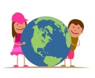 We spin the globe, wherever it lands, we make video discussing fun facts from that location.