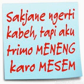 comal, ampelgading, pemalang jawa tengah. !

tetåp berfikir pôsitif ûntûk måså depån. :)

#ålwåys pôsitive
gåx nekô-nekô åsål bekti kårô wông tûô.. :)