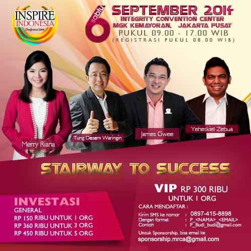 Tunggu apalagi untuk mengikuti salah satu seminar terbesar dan termurah tahun 2014 ini? Segera dapatkan tiket anda sebelum kehabisan! See u on 6 Sept 2014 :)