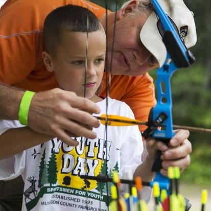 Free Youth Day at Muskegon County Fairgrounds. First Saturday after Labor Day.