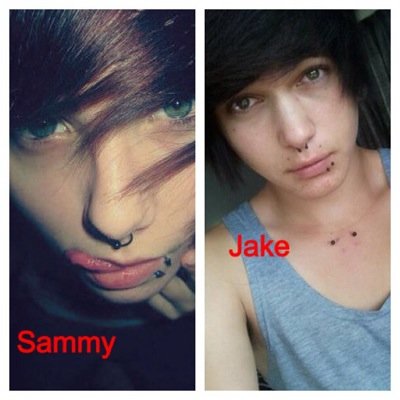Hi, Sammy|16|single ~ Jake|17|single ~ Sorry ladies.. gay as fuck. Give us cuddles for a free blowjob
