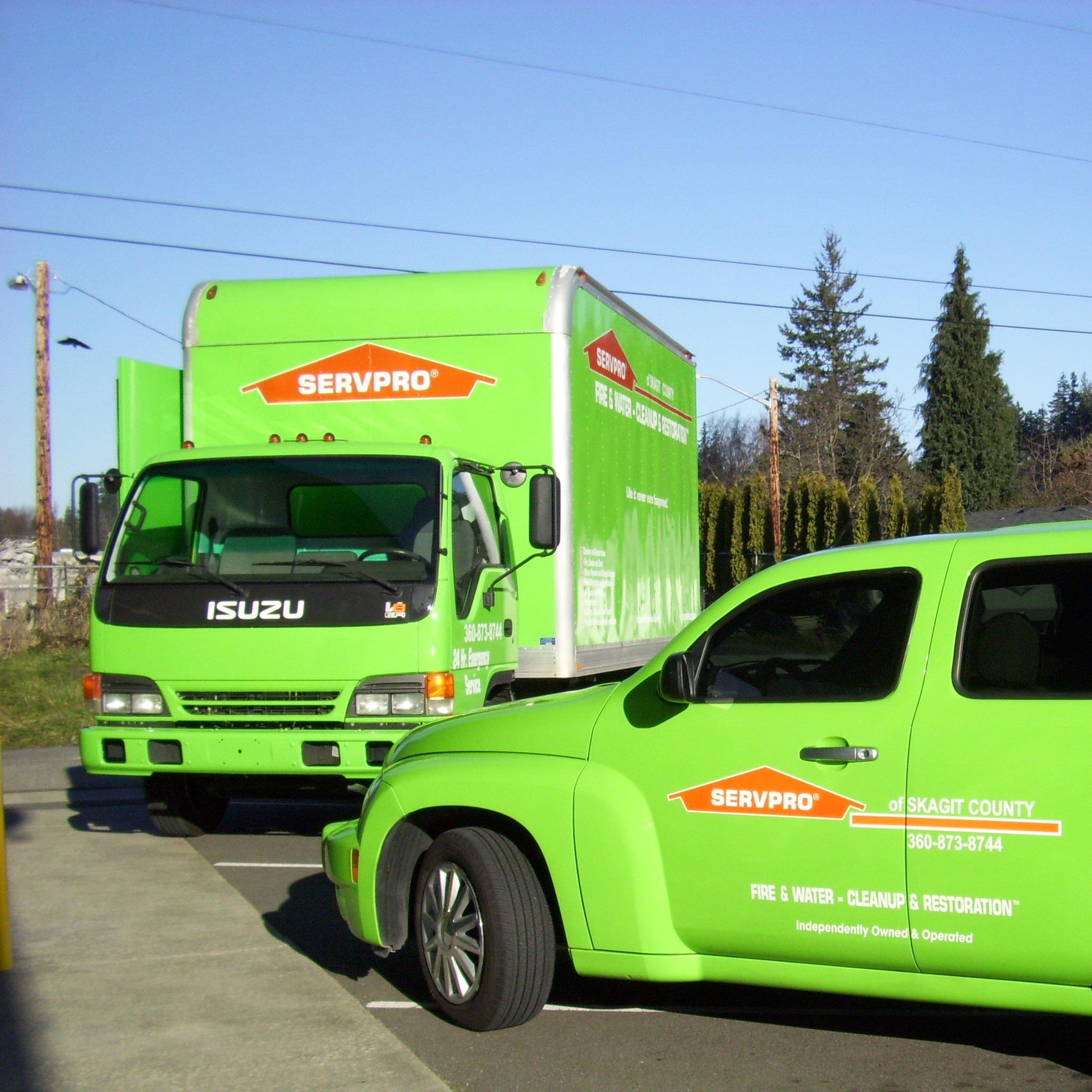 SERVPRO of Skagit County Professionals provide fire and water damage restoration services. 24/7 Emergency Service!