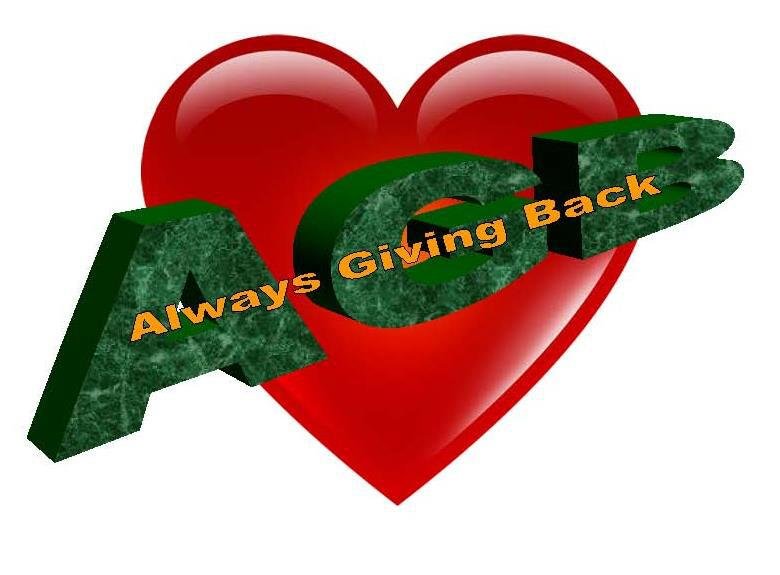 Always Giving Back centers on philanthropic goals (e.g. charitable, educational, religious, or other activities serving the public interest or common good).