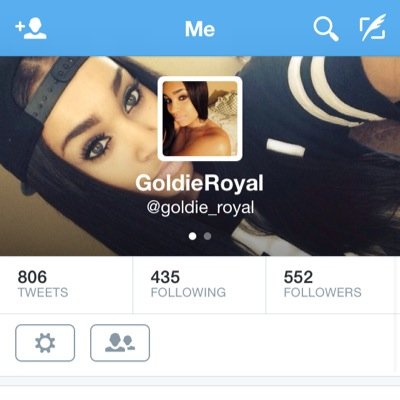 my new account @goldie_royal