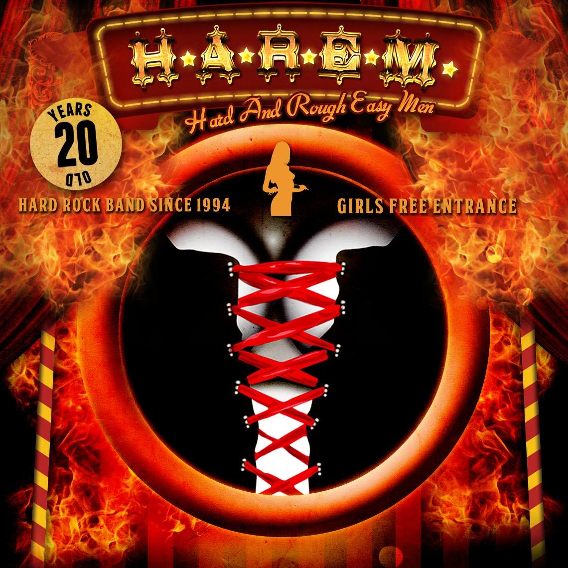 H.A.R.E.M., hard rock band from Italy since 1994.
Vox: FREDDY DELIRIO
Bass: NIK GIANNELLI
Guitar: MATT STEVENS
Drums: GIUSEPPE FAVIA