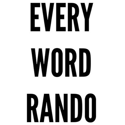 every word randomly at random times