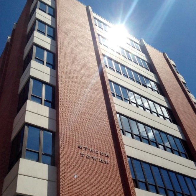 Located in 105 Strode Tower.