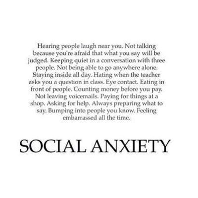 Ask for a follow back.

Confess acount about Social Anxiety.

Don't be scared, dm me, it always will be anonymous. Love you.