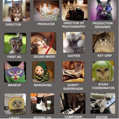 My life on sets. From the bottom of the pile.